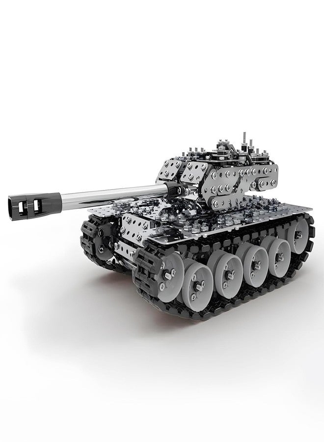 HI-REEKE 3D Metal Puzzle Set, Military Battle Tank Model Toy STEM Building Kit for Adult Gift-843PCS - Image 1
